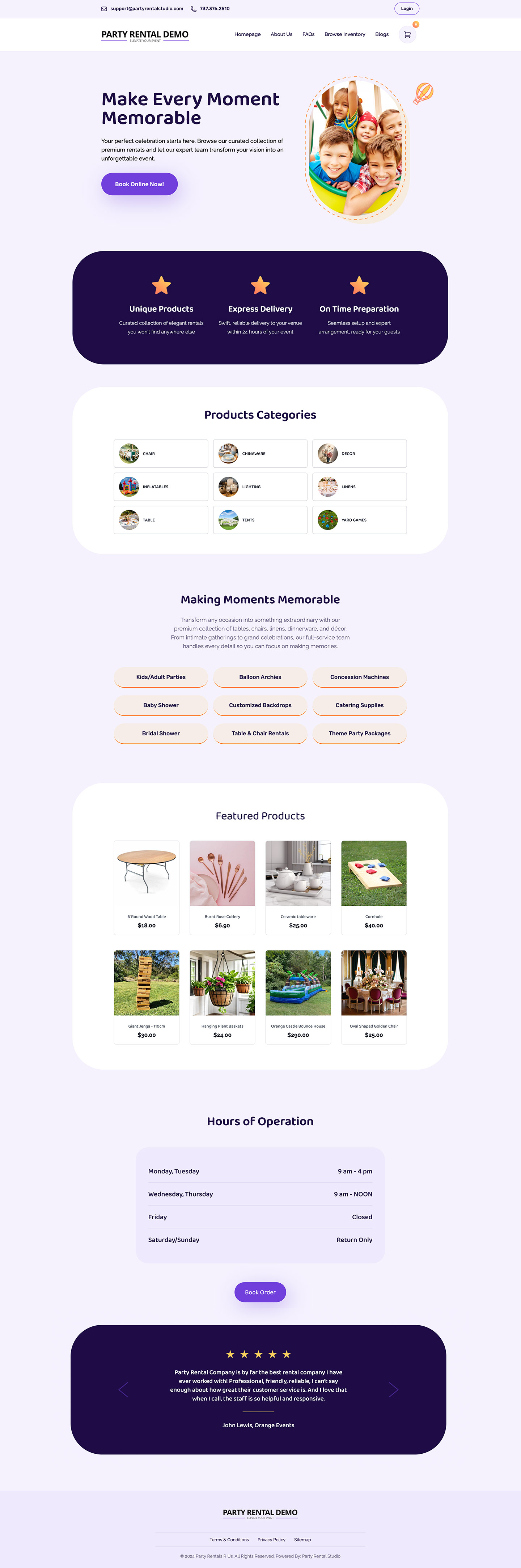 Party Live template